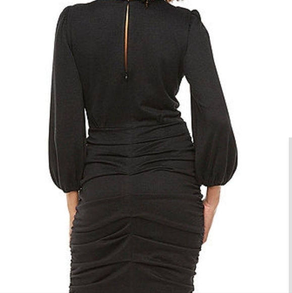 BRAND NEW Melonie T 3/4 Sleeve Sheath Dress black size 8 - Picture 2 of 5